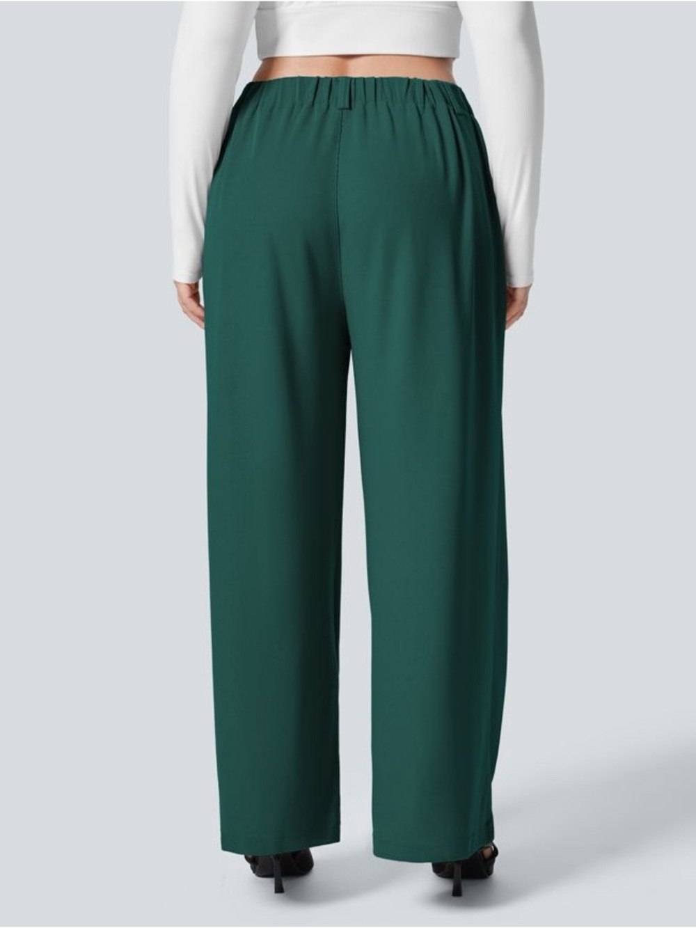 Halara Wide Leg Waffle Pants - Picture 2 of 9